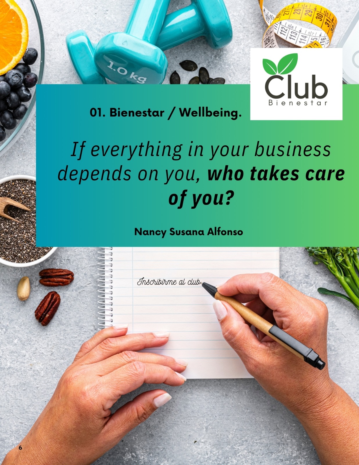 If everything in your business depends on you, who takes care of you?